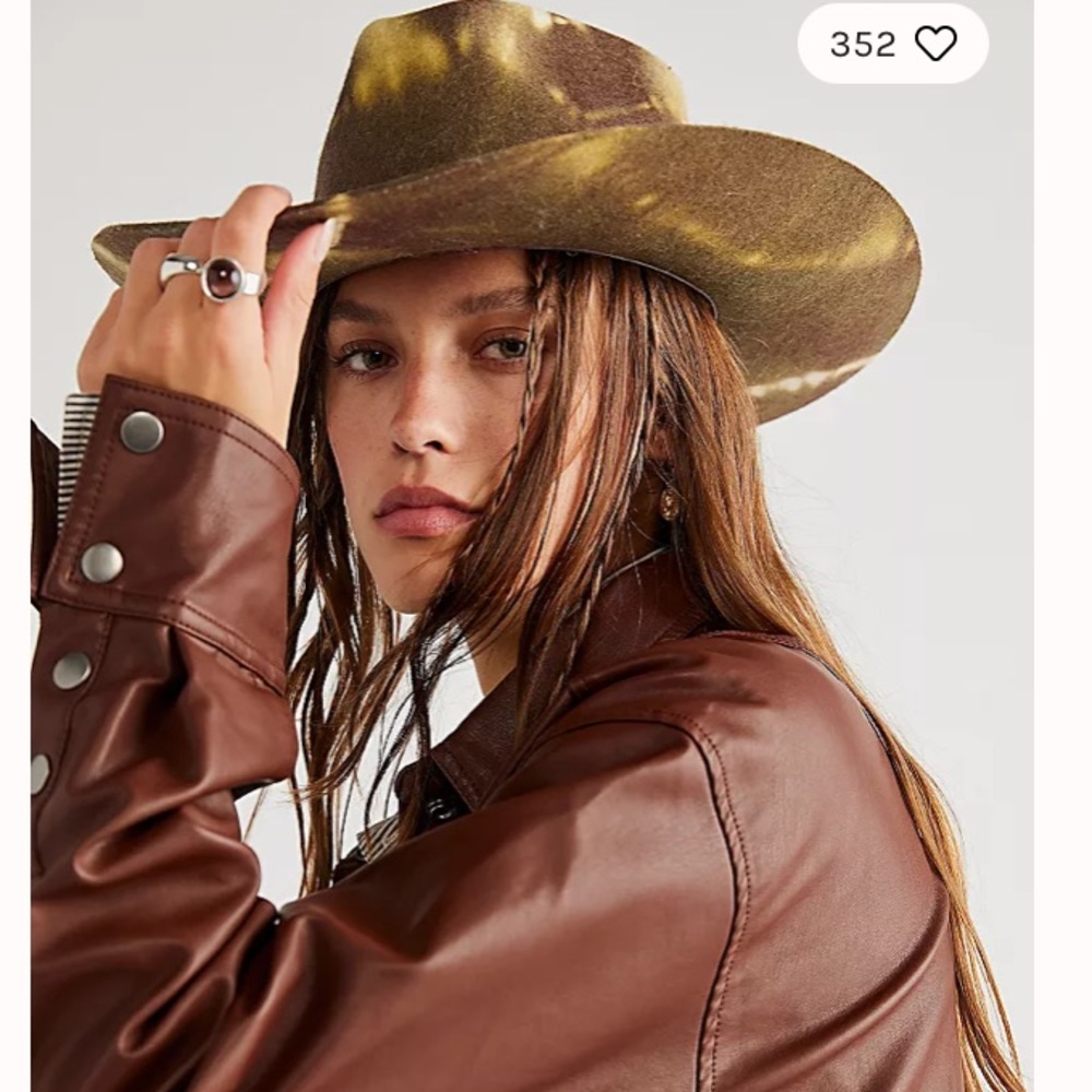 ♥️Rare Gorgeous boho dyed cowgirl hat